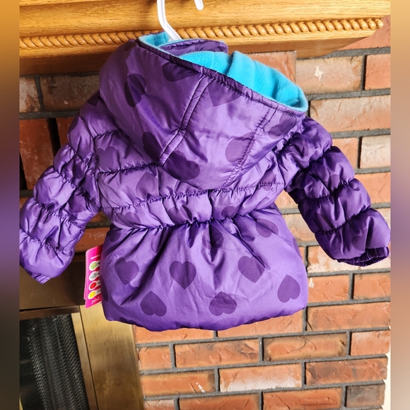 Pink Platinum Puffer Jacket - Picture 6 of 7